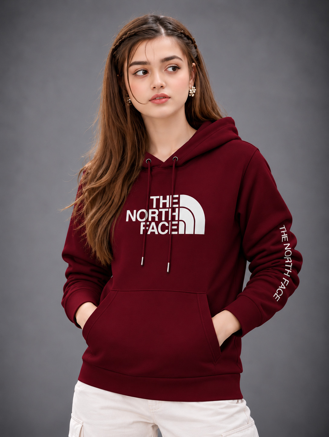 Premium Stylish Ladies North Face Hoodie