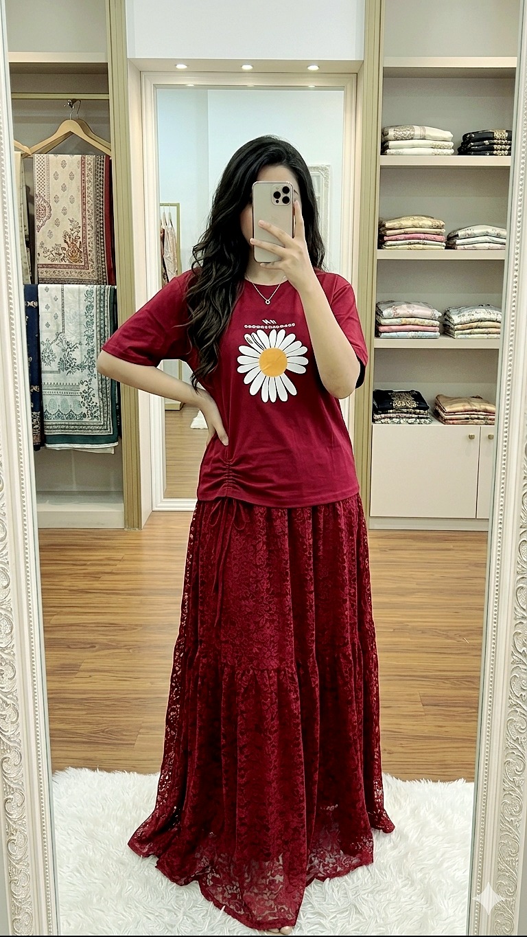T Shirt and Skirt Set