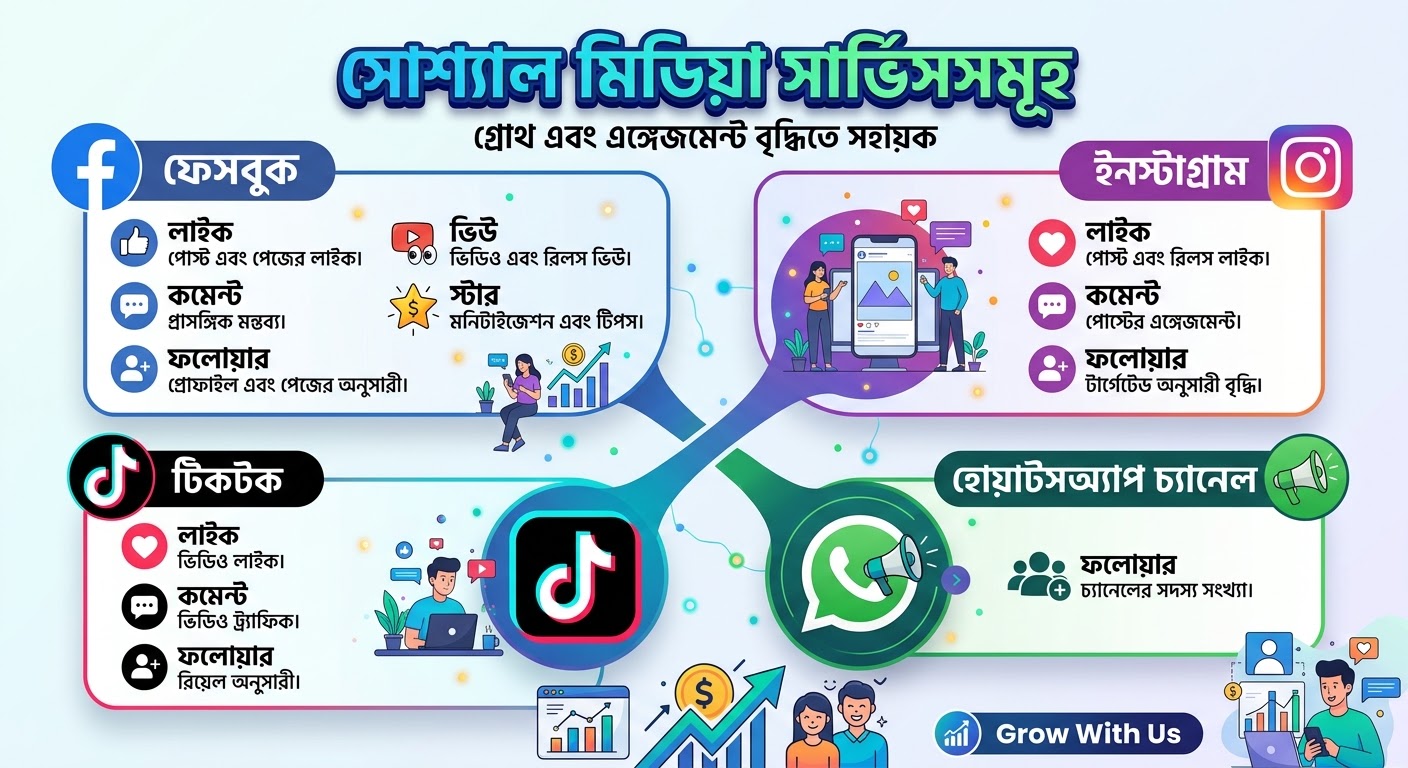 Social media service (Like, Command,  Follower, View,  Star )